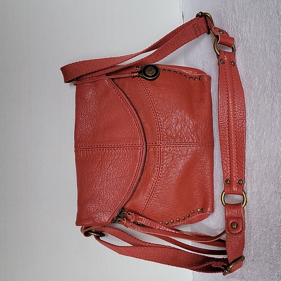The Sak Bags The Sak Red Leather Slouchy Boho With Metal Stud